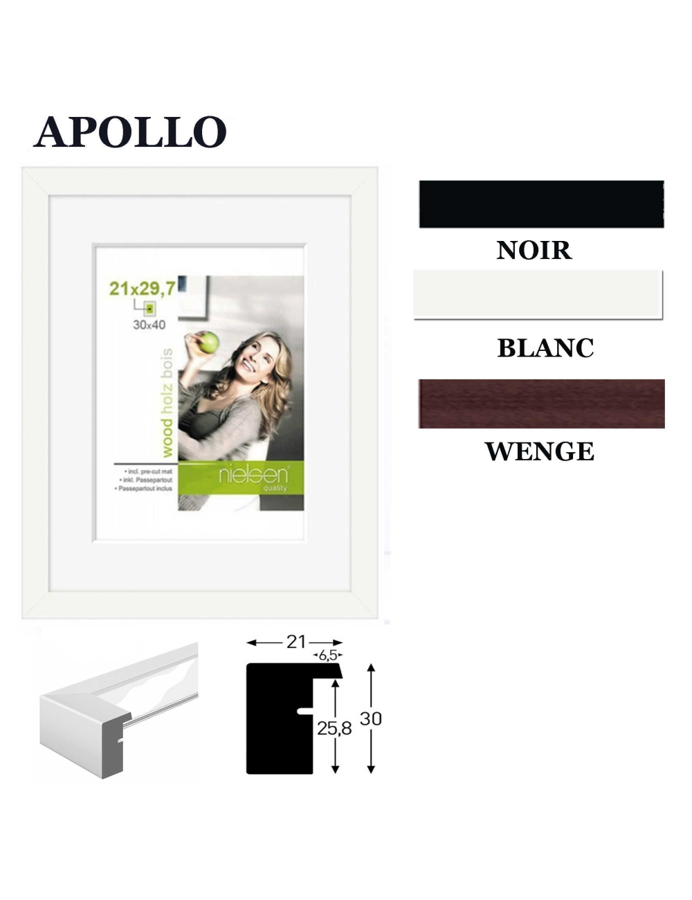 Cadre en bois Nielsen Apollon