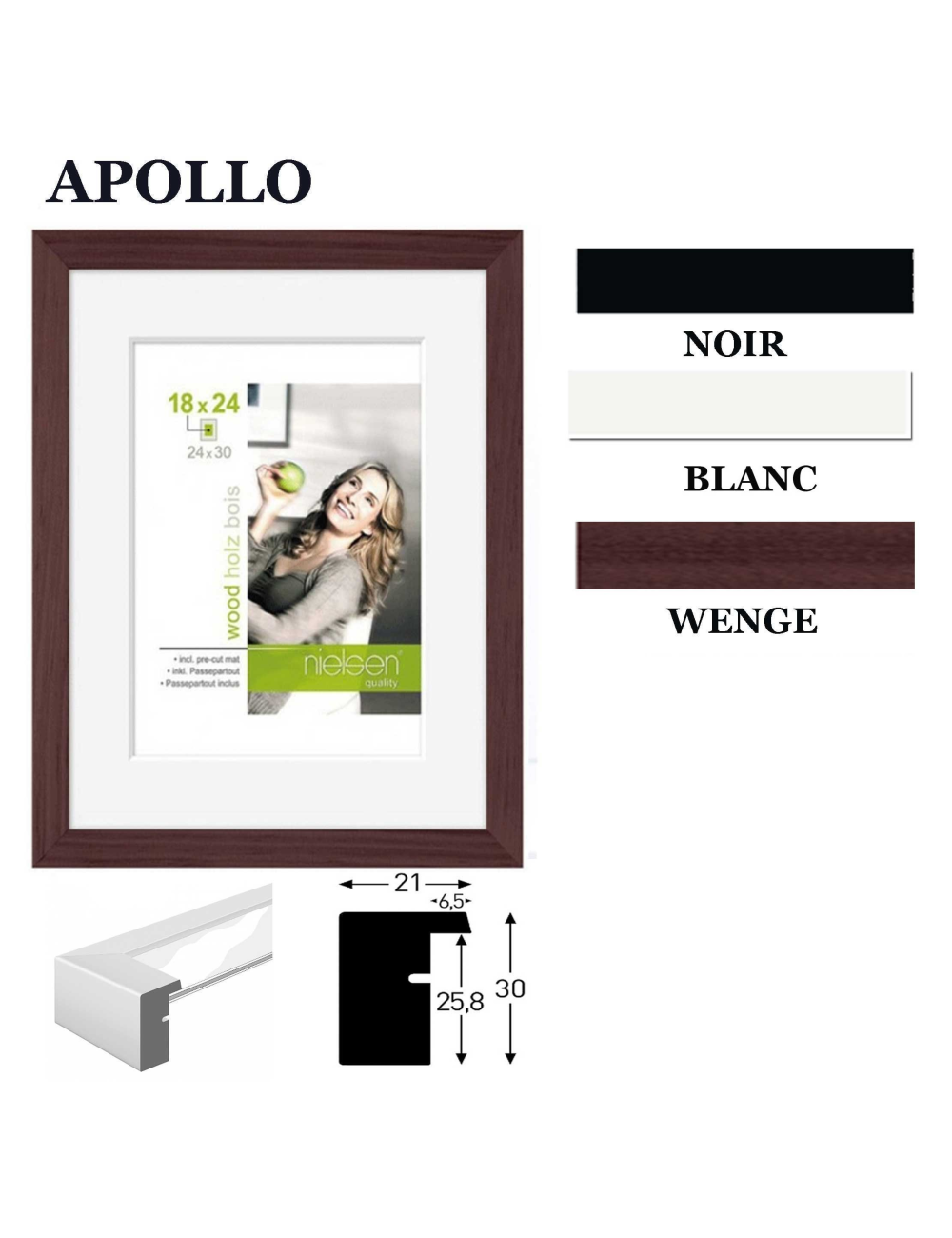 Cadre en bois Nielsen Apollon