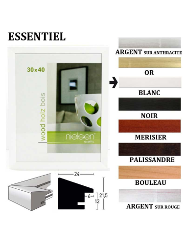 Cadre en bois Nielsen Essentiel – Finition bois , 5 couleurs & 13 formats