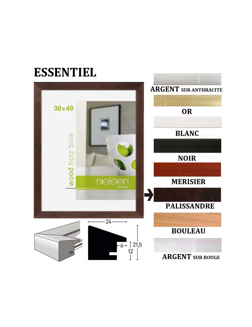 Cadre en bois Nielsen Essentiel