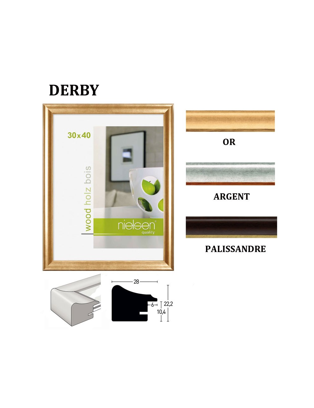 Cadre en bois Nielsen Derby