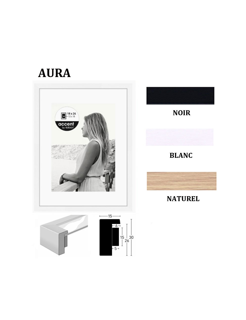 Cadre en bois Nielsen Aura