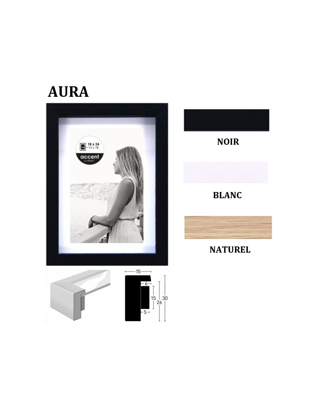 Cadre en bois Nielsen Aura
