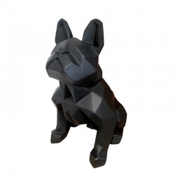 "Bouledogue origami noir",...