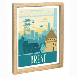 Brest Travel poster 30x40