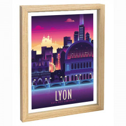 Lyon Travel poster 30x40...