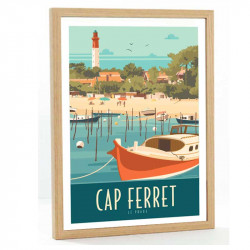 Cap Ferret Travel poster...