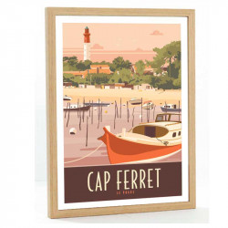 Cap Ferret Travel poster 50x70