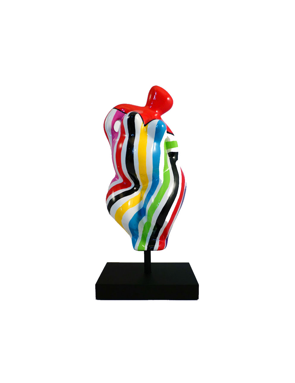 Sculpture Rainbow rouge Déesse