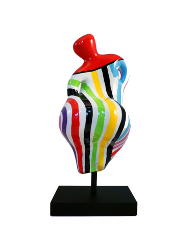 Sculpture Rainbow rouge Déesse – Œuvre numérotée et signée