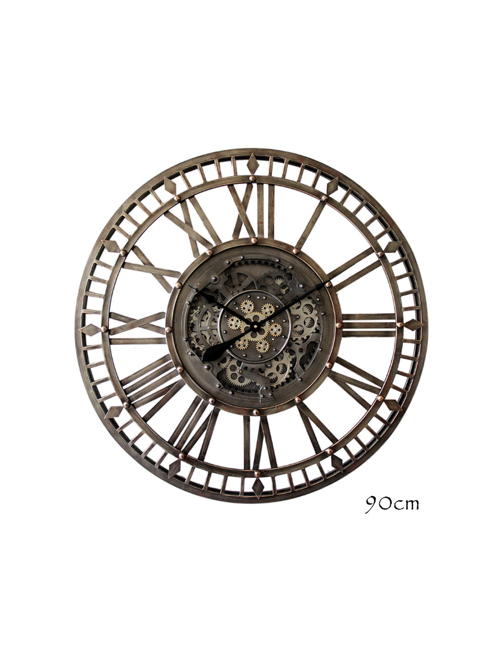 Horloge industrielle " ROUAGES ",à engrenages