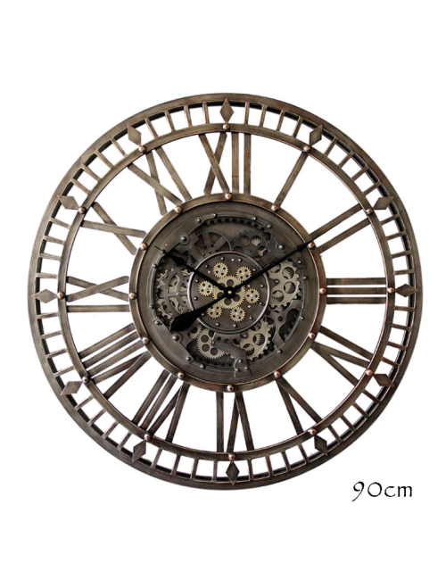 Horloge industrielle " ROUAGES ",à engrenages
