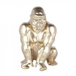 " Gorille assis champagne ", sculpture, statue design