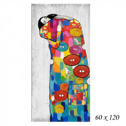 " Le baiser, Klimt, Façon Pop ART ", tableau contemporain design