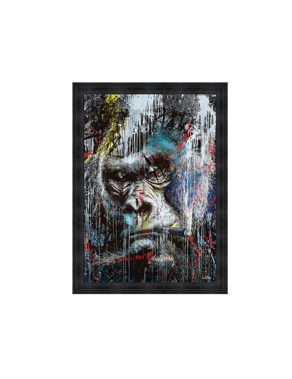 " Gorille Pop ", tableau contemporain par Sylvain BINET, 80x120cm " Gorille Pop ", tableau contemporain par Sylvain BINET, 80x120cm