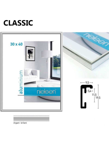 Cadre NIELSEN en alu standard - Modèle Classic - Déco Cadre