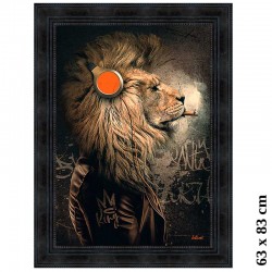"Lion punk",50x70cm,...