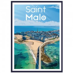 Saint-Malo, Travel poster...
