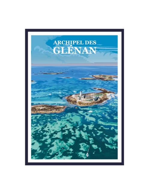 L'archipel des Glénan-Travel poster vintage