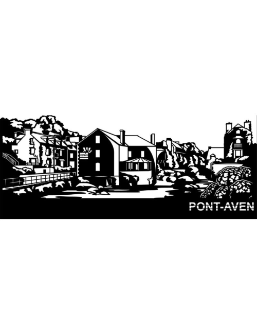 " Pont-aven ", Skyline, déco murale métal