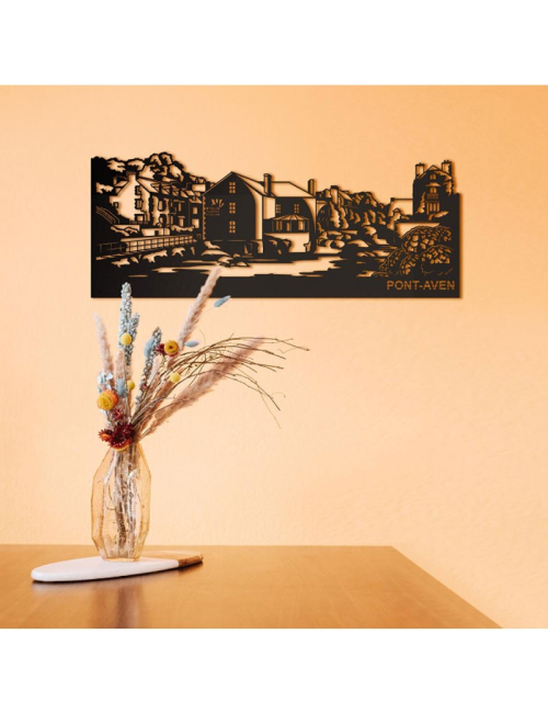 " Pont-aven ", Skyline, déco murale métal