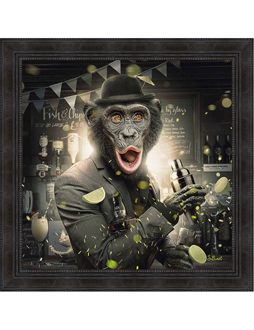 Singe bar,Tableau XXL de Sylvain BINET