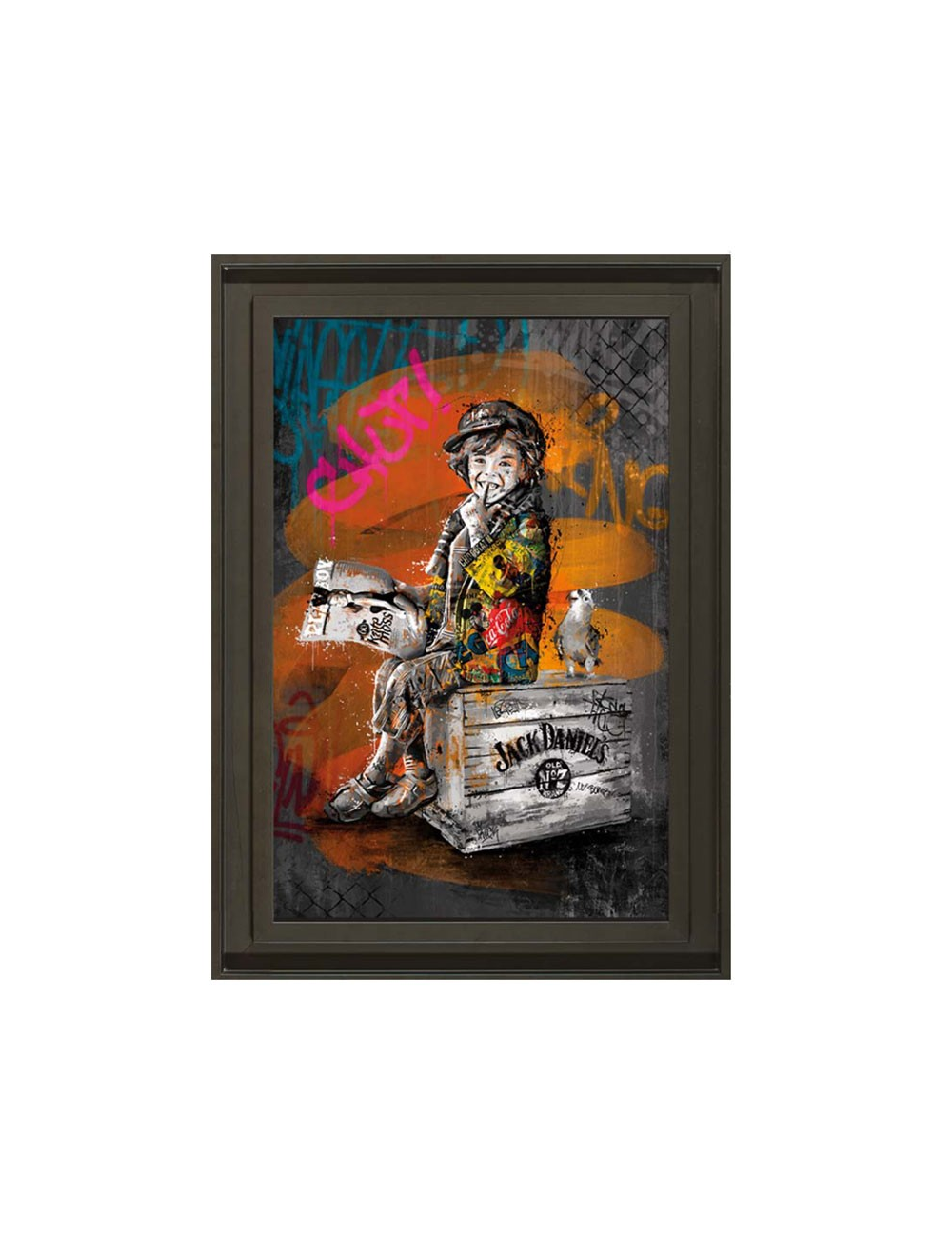 Le petit coquin,80x120cm, Tableau de ROMARIC