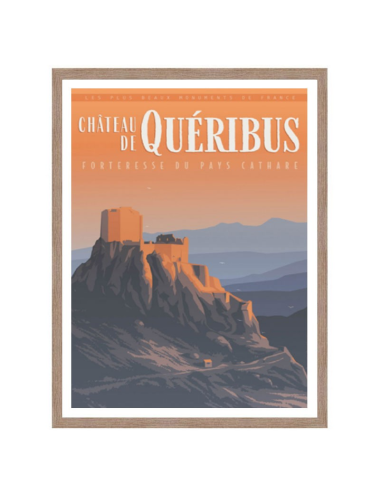 "Château de QUERIBUS", image vintage 50x70cm