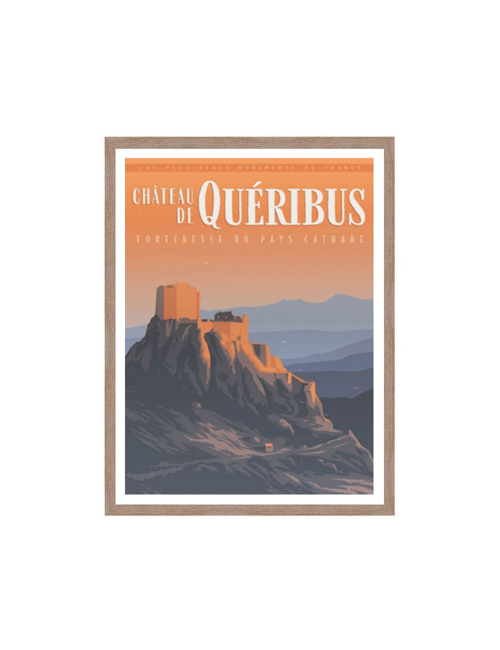 "Château de QUERIBUS", image vintage 50x70cm