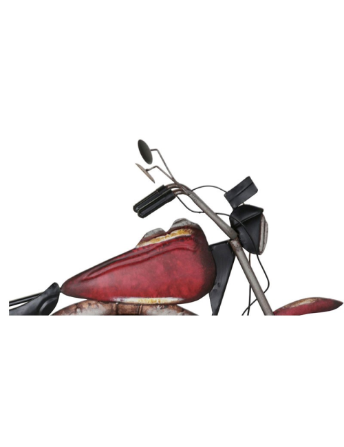 " Moto rouge vintage ", déco métal industrielle