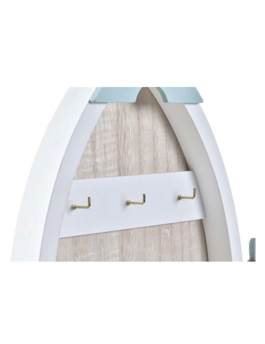 Boîte à clés bois bateau déco marine style bord de mer