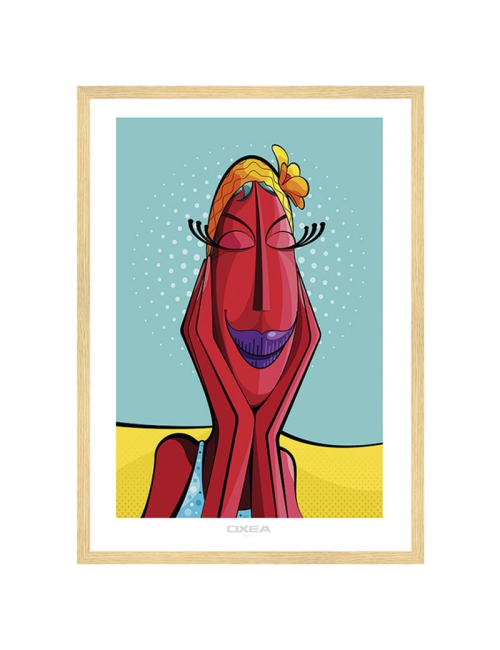 "Popa baina", Tableau marin design, image encadrée OXEA