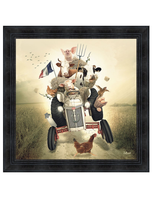 Tracteur, Tableau XXL de SYLVAIN BINET