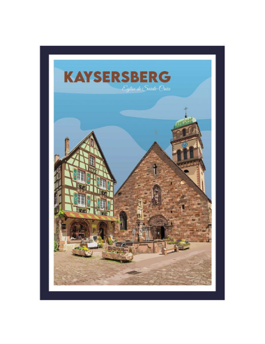 Affiche Kaysersberg Alsace – Poster encadré déco murale