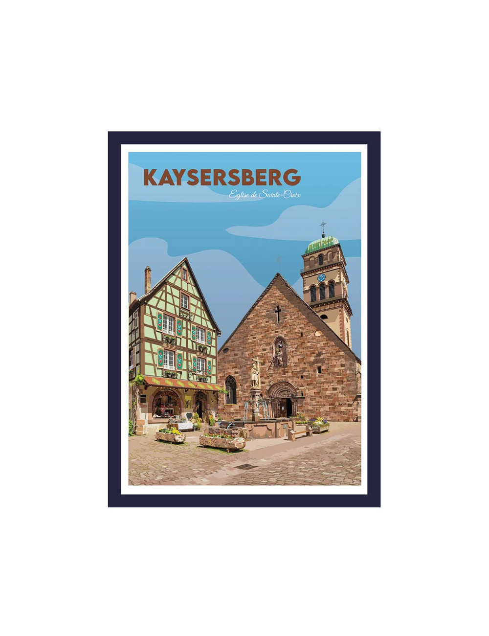 Affiche Kaysersberg Alsace – Poster encadré déco murale