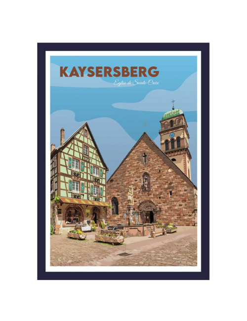 Affiche Kaysersberg Alsace – Poster encadré déco murale
