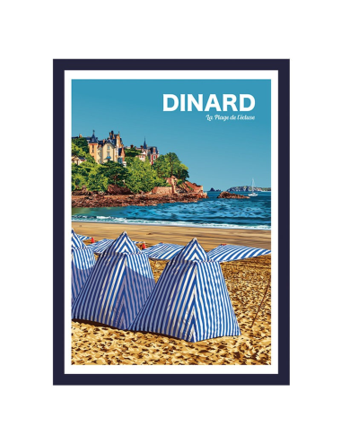 Dinard- Affiche Travel poster encadrée