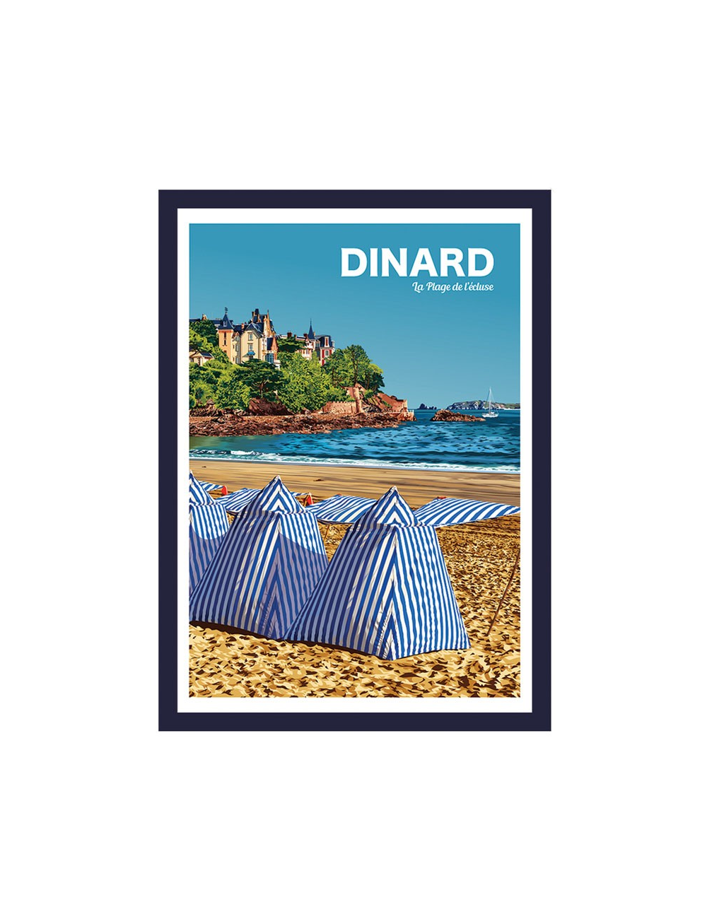Dinard- Affiche Travel poster encadrée