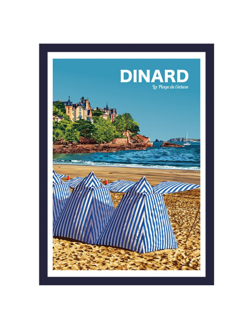 Dinard- Affiche Travel poster encadrée