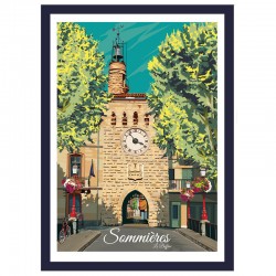 "Sommières", Travel poster...