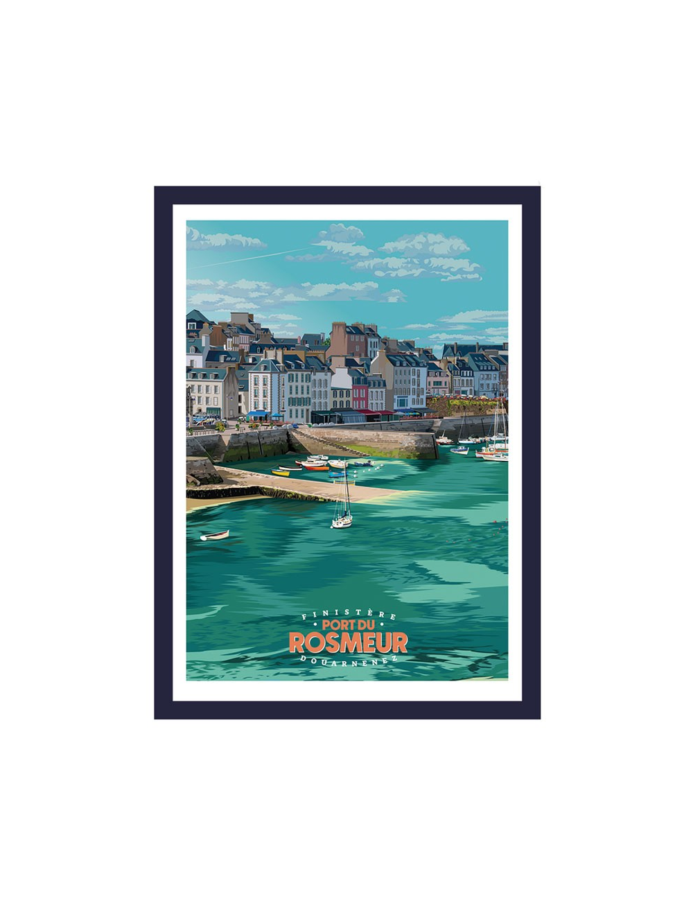 Port du Rosmeur- affiche Travel poster encadrée