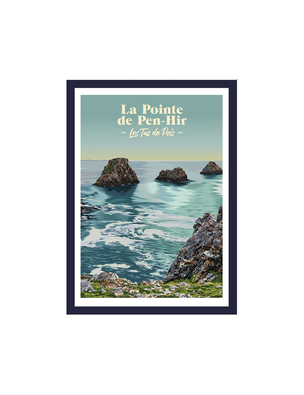 La pointe de Pen-Hir- Affiche Travel poster encadrée