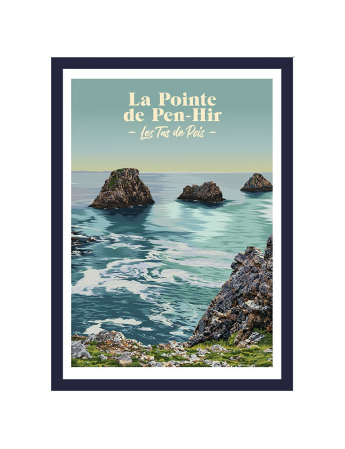 La pointe de Pen-Hir- Affiche Travel poster encadrée