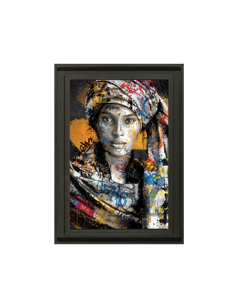 Malika,80x120cm, tableau de Romaric