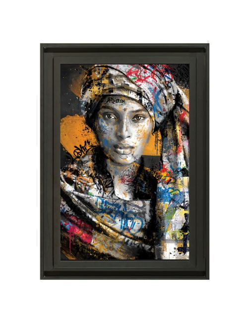 Malika,80x120cm, tableau de Romaric