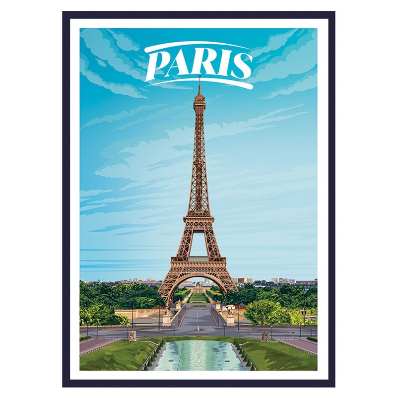 Image encadrée régionale La tour Eiffel, Paris