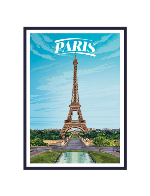 Affiche encadrée Paris – Tour Eiffel