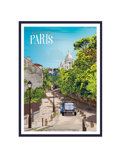 Affiche encadrée Paris – Montmartre