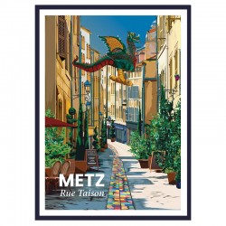 "Metz, la rue Taison",...