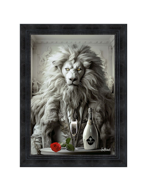 "Lion luxury",80x120cm, Tableau XXL de Sylvain BINET